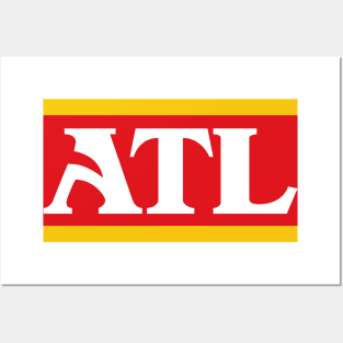 ATL Retro Font - Whiteq Posters and Art